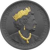 1 Pound - Elizabeth II Una and the Lion, Ruthenium