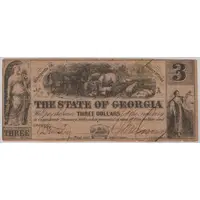3 Dollars State of Georgia