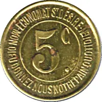 5 Centimes - Caisse de Famille - Lons-le-Saunier [39]