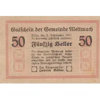50 Heller Mettmach