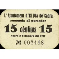 15 Céntimos El Pla de Cabra