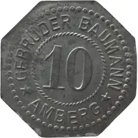 10 Pfennig - Amberg Gebrüder Baumann