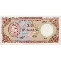 20 Scellini / 20 Somali Shillings