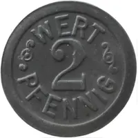 2 Pfennig - Grossauheim von Arnim'sches Eisenw. Marienhütte