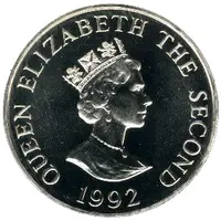 2 Pounds - Elizabeth II 40th Anniversary of Queen's Reign, Piedfort