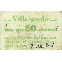 50 Céntimos Villargordo