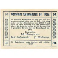 30 Heller Baumgarten