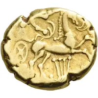 Stater Charioteer facing right, lyre