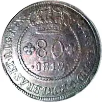 80 Reis - João VI Bahia mint