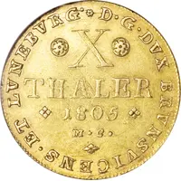 10 Thalers - Charles William Ferdinand