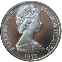 5 Dollars - Elizabeth II Fossilized Clam Shell