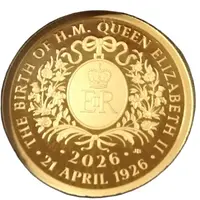 1/2 Sovereign - Charles III Queen Elizabeth II Centenary