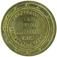 1 Peseta - Cooperativa La Familiar Borgoñense