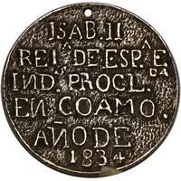 Medal - Isabel II - Proclamation of Coamo