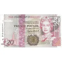 20 Pounds - Elizabeth II Posthumous, Vertical hologram