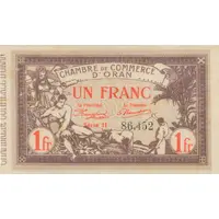 1 franc - Chambre de Commerce d`Oran