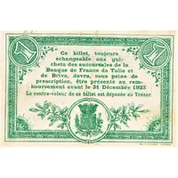 1 Franc - Chambre de Commerce de Tulle 19