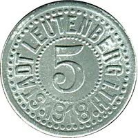 5 Pfennig - Leutenberg in Thüringen