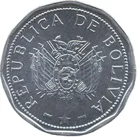 2 Bolivianos large type