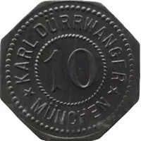 10 Pfennig - München Karl Dürrwanger