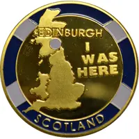 Medal - I Was Here Edinburgh Scotland