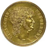5 Lire - Joachim Murat Gold pattern