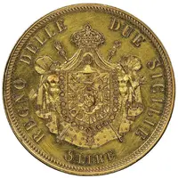 5 Lire - Joachim Murat Gold pattern