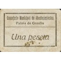 1 Peseta Palma de Gandía