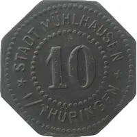 10 Pfennig - Mühlhausen in Thüringen