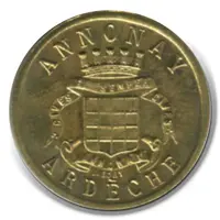 10 Centimes - Union Commerciale Industrielle - Annonay [07] Brass