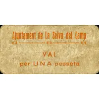 1 Peseta La Selva del Camp