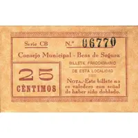 25 Céntimos Beas de Segura