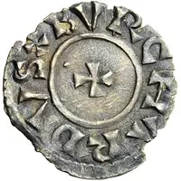 Denier - Burchard III and emperor Otto I Breisach mint