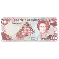 100 Dollars - Elizabeth II B Series, Conch Shell