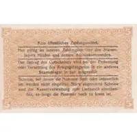 5 Mark Kriegsgefangenenlager