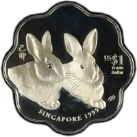 US$1 Trade Dollar Year of the Rabbit