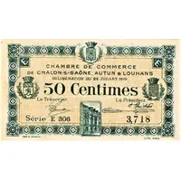 50 Centimes - Chambre de Commerce de Châlon-sur-Saône, Autun et Louhans 71