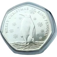 50 Pence - Charles III Christmas - King Penguin