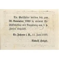 50 Heller St. Johann im Pongau