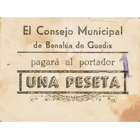 1 Peseta Benalúa de Guadix