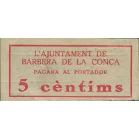 5 Céntimos Barberà de la Conca