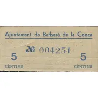 5 Céntimos Barberà de la Conca