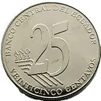 25 Centavos Oswaldo Guayasamin