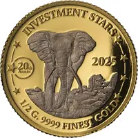 25 Francs African Elephant
