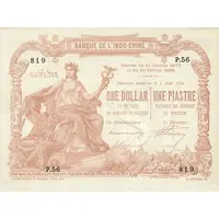 1 Dollar / 1 Piastre - Haïphong