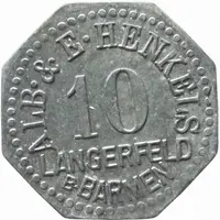 10 Pfennig - Langerfeld Alb. and E. Henkels
