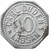 10 Pfennig - Lassan Carl Duden