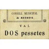 2 Pesetas El Masroig