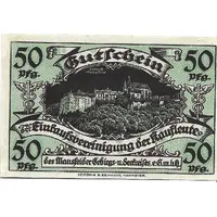 50 Pfennig Einkaufsvereinigung der Kaufleute des Mansfelder Gebirgs- und Seekreises