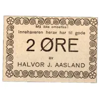 2 Øre Halvor J. Aasland